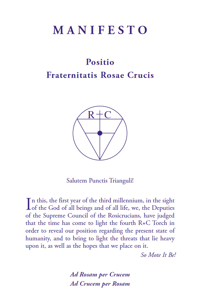 Rosicrucian manifesto pdf